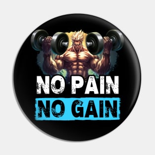 Gym Motivation Quotes - Anime Shirt Pin