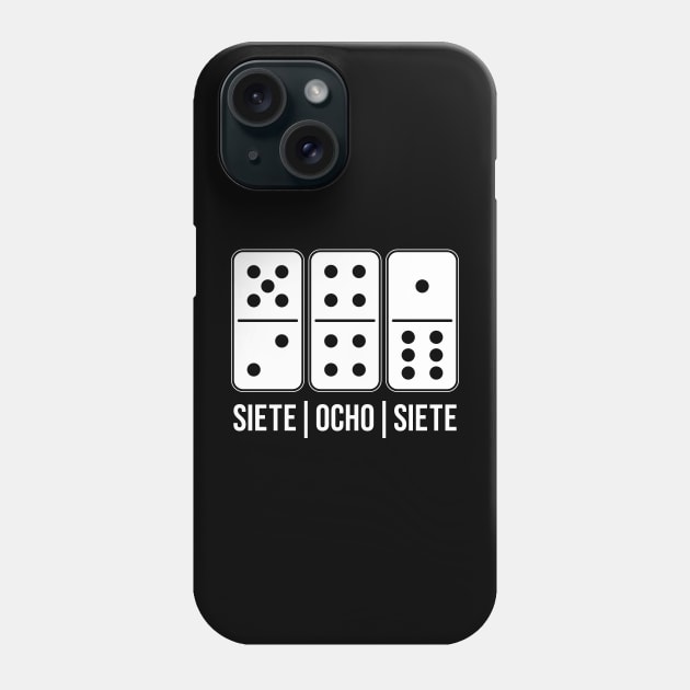 siete ocho siete Phone Case by triggerleo