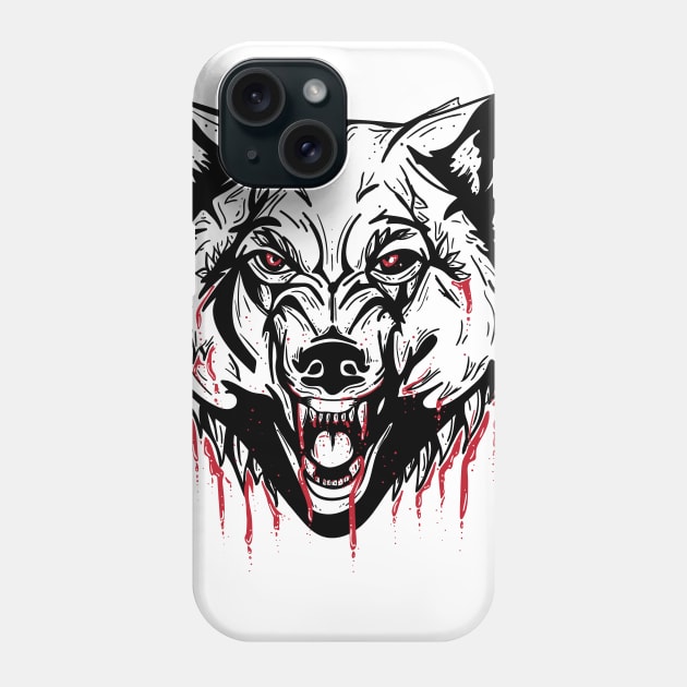 Big bad wolf Phone Case by Jess Adams