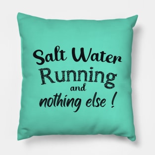 Running  beach (dark lettering) Pillow