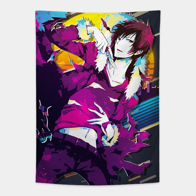 Durarara!! - Izaya Orihara Tapestry by 80sRetro