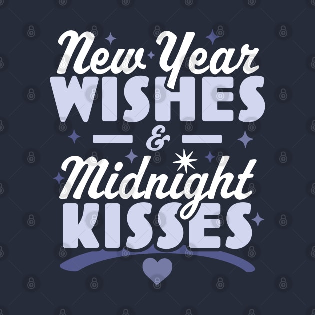 New Year Wishes and Midnight Kisses - Happy New Years Eve by OrangeMonkeyArt