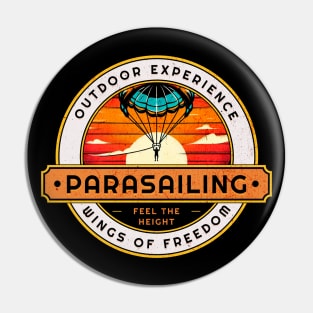 Outdoor Experience Parasailing Design Pin