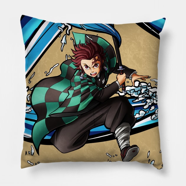 Breath of water Pillow by mcashe_art