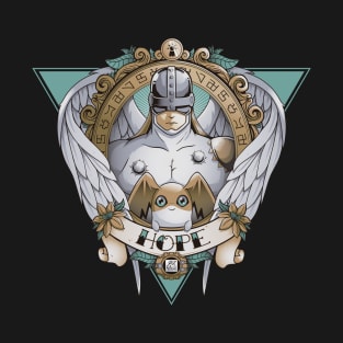 Digimon of Hope Angemon - Angel wings - Patamon Tattoo T-Shirt