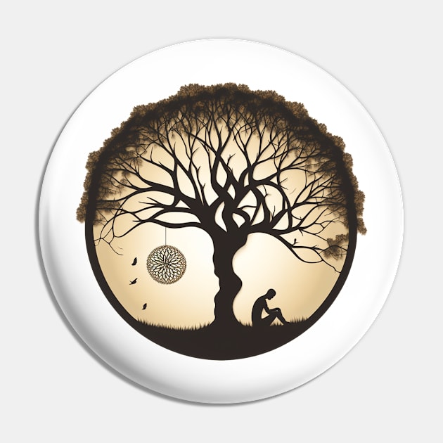 Tree of Life - Designs for a Green Future Pin by Greenbubble