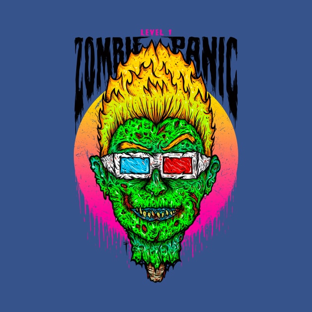 Level 1 "Zombie Panic" by DesecrateART