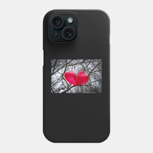 Two Little Hearts, Kissing In A Tree Phone Case