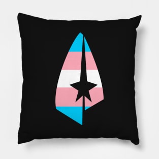 Pride Trans Treksphere Logo Pillow