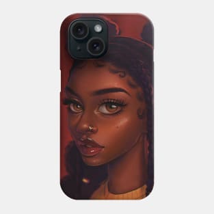 Braids and Brown Eyes Phone Case