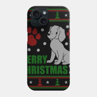 Merry Christmas dog ugly sweater Phone Case