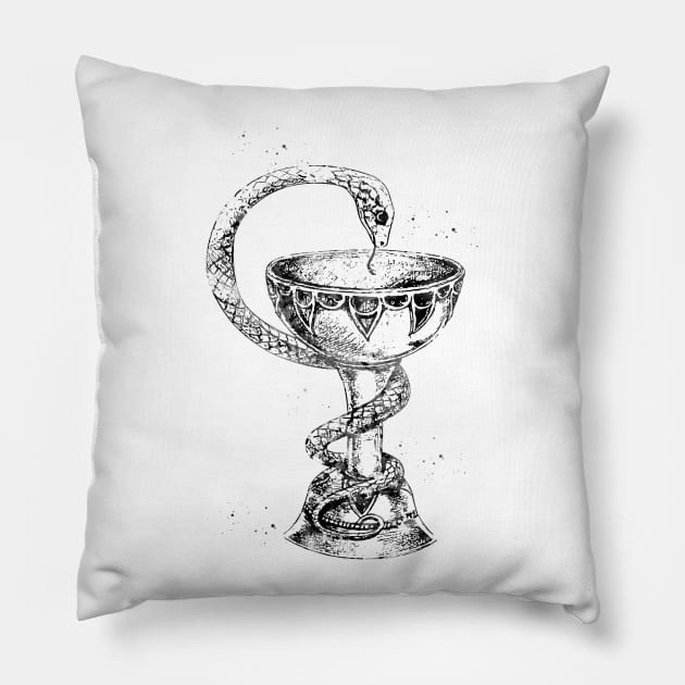 Caduceus Pillow by erzebeth