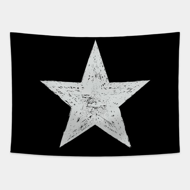 White Star (Grunge) Tapestry by n23tees