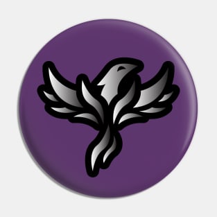 Fire Phoenix - Chrome Pin