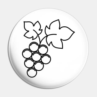 Wine Grapes Pin