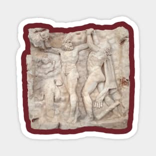 Roman Sebasteion Relief Sculpture Release Of A Roman God Cut Out Magnet