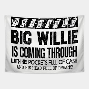 Big Willie black Tapestry