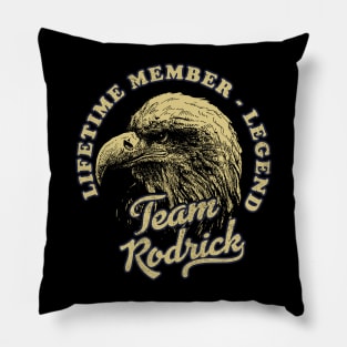 Rodrick Name - Lifetime Member Legend - Eagle Pillow
