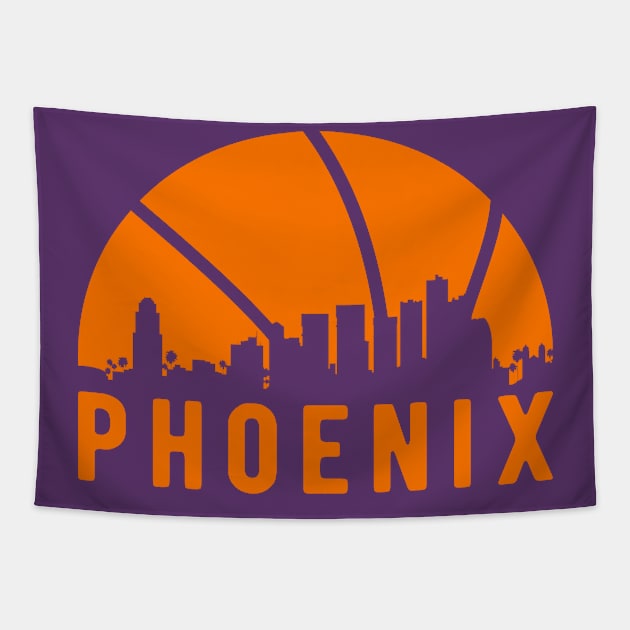 Phoenix Basketball B-Ball City Arizona State Tapestry by kevenwal