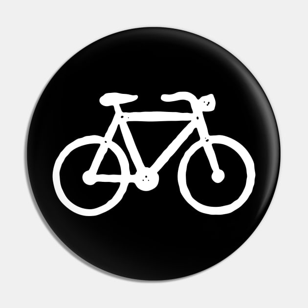 Bicycle Icon Pin by tommartinart