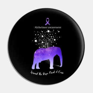 Alzheimer Awareness Spread The Hope Find A Cure Gift Pin