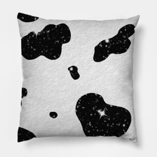 Glitter Cow Print Pillow