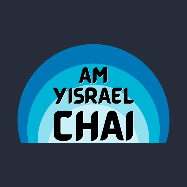 Blue Retro Sunset, Stand with Israel, Am Yisrael Chai by ProPod