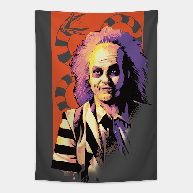 beetlejuice Tapestry by Paskalamak