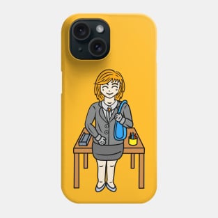 Kawaii chibi office lady Phone Case