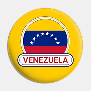 Venezuela Country Badge - Venezuela Flag Pin