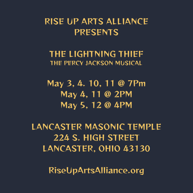 *Cast Shirt* The Lightning Thief: The Percy Jackson Musical by Rise Up Arts Alliance