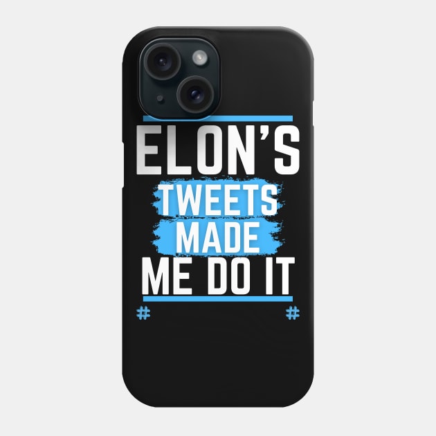 Elon Musk Tweets Phone Case by J_Joseph_Designs