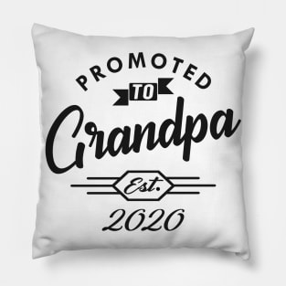 New Grandpa - Promoted to grandpa est. 2020 Pillow