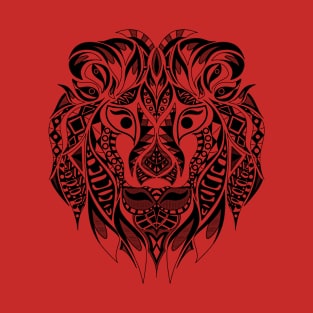 lion mask in mexican wild pattern T-Shirt