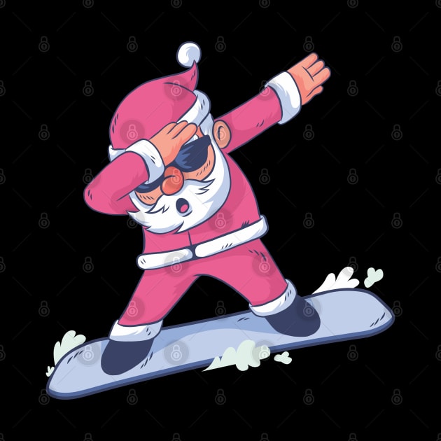 SNOWBOARD SANTA DAB by Bombastik