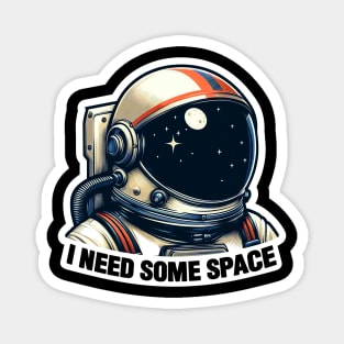 I Need Some Space meme Astronaut Magnet