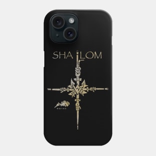 Shalom Cross of Anchors, Sailor's Anchor Cross Phone Case