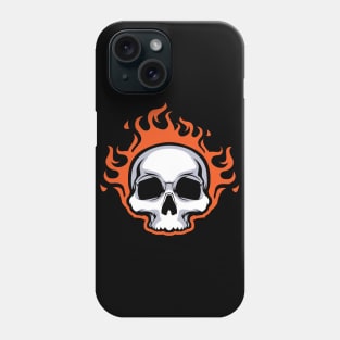 Ghost Rider Skull on Fire Phone Case