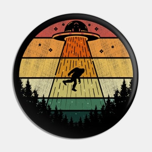 Bigfoot UFO Abduction Alien Pin