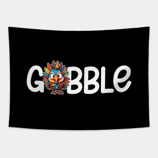 Gobble Turkey Thanksgiving Tapestry