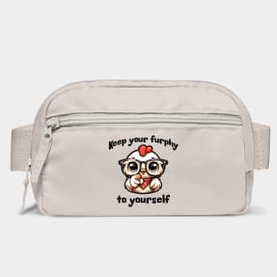 Sassy chick says Keep Your Furphy to Yourself, funny Australian slang design Bag