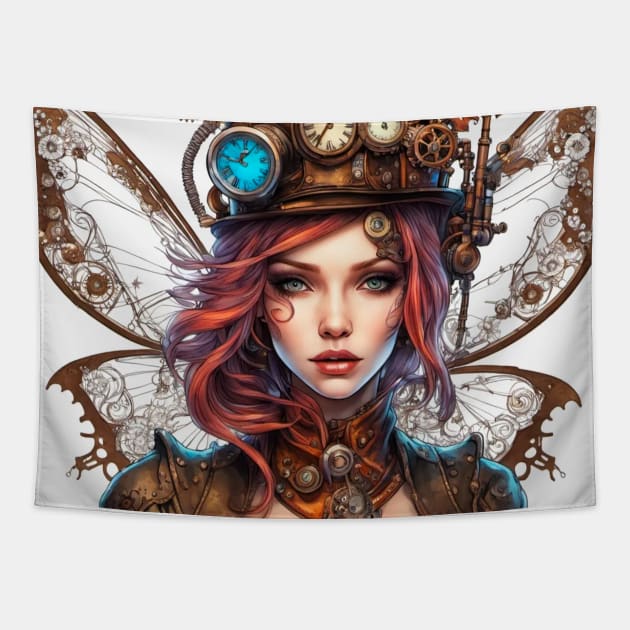 Steampunk Fairy - Alice Tapestry by Unkn0wnable Arts