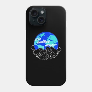 Blue World Small Logo Phone Case