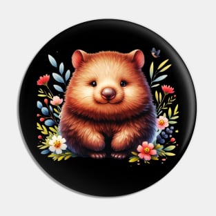 Cute Baby Wombat Pin