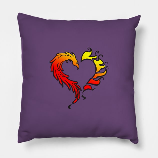 The Fireheart Pillow by jalachan