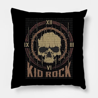 Kid Rock Vintage Skull Pillow