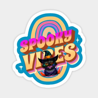 Spooky Vibes Cat Edition Magnet