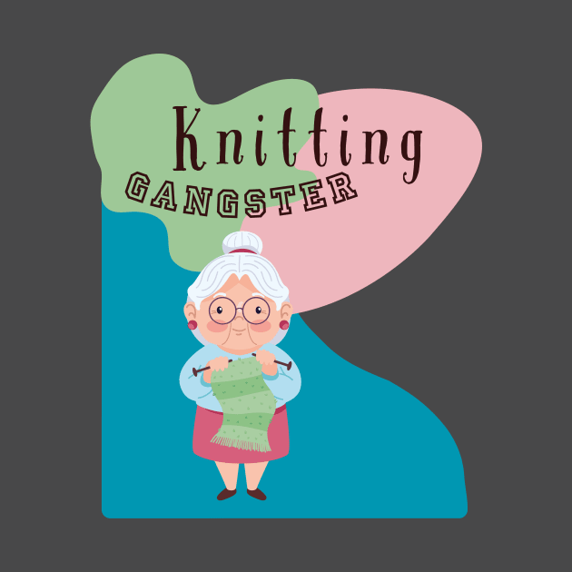 Knitting gangster grandma by happygreen