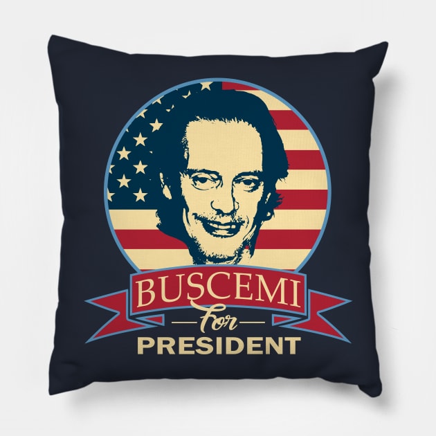 Buscemi For President Pillow by Nerd_art