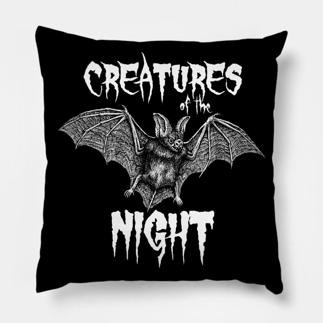 Creatures of the Night Pillow by grimsoulart